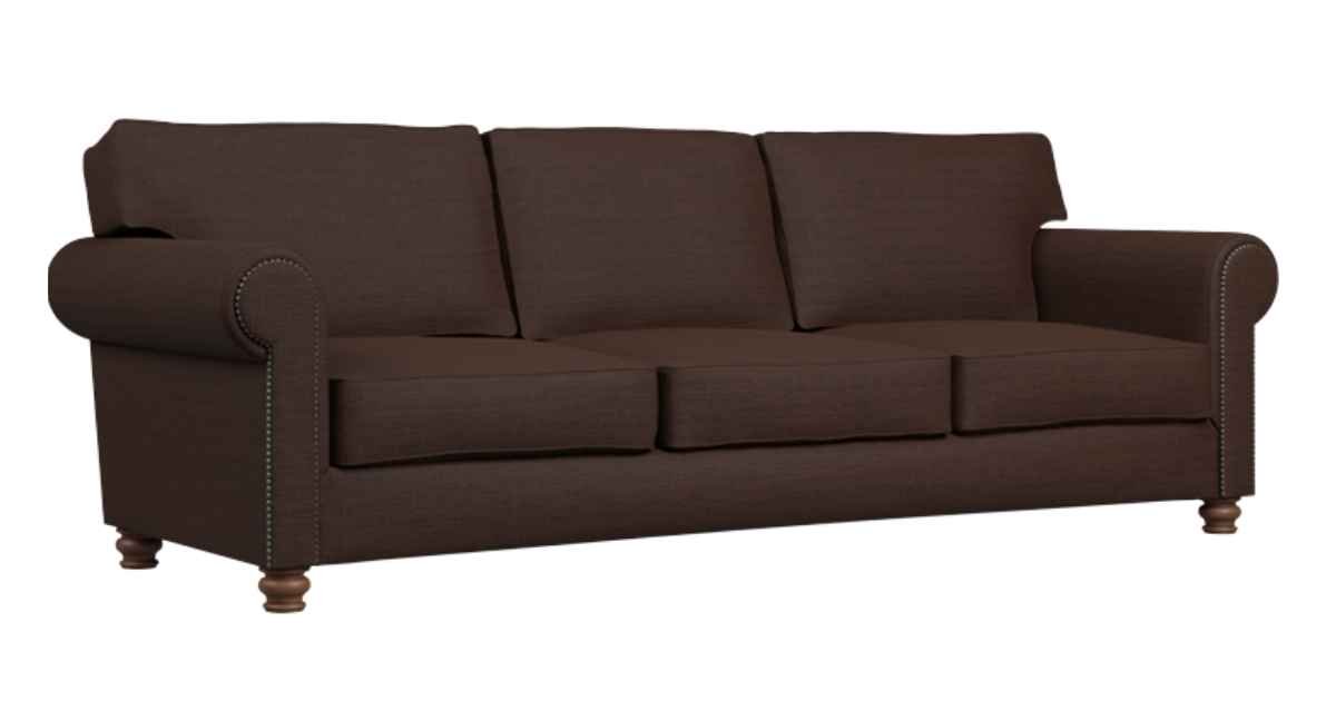 Sero Sofa Set in Brown Fabric