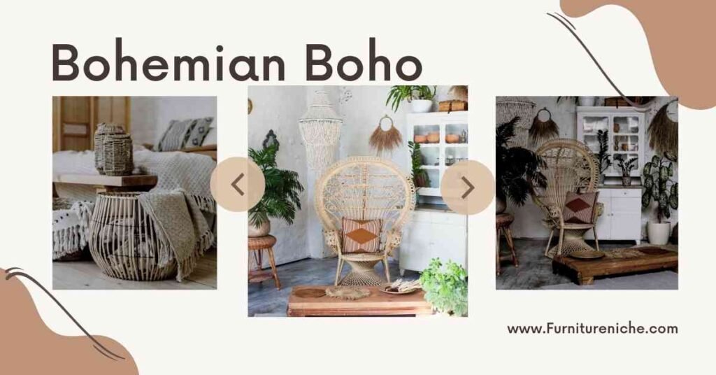 Bohemian Boho furniture design 